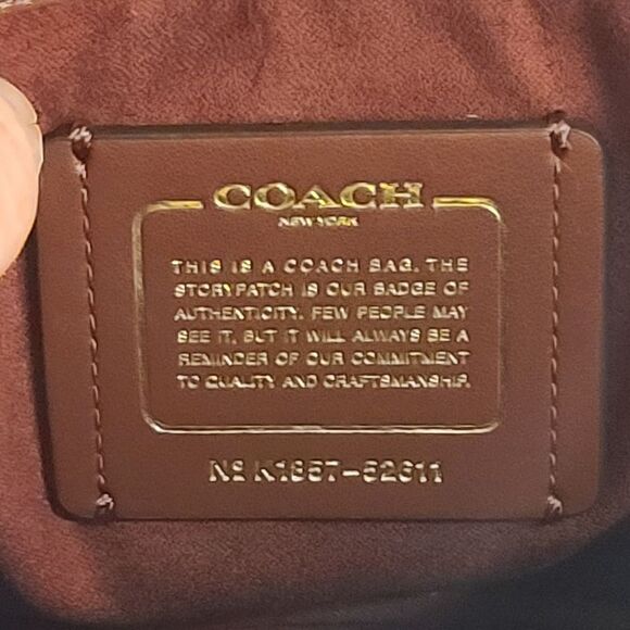 Coach 52611 Tea Rose Parker Shoulder Bag Beechwood Tan - Picture 13 of 13